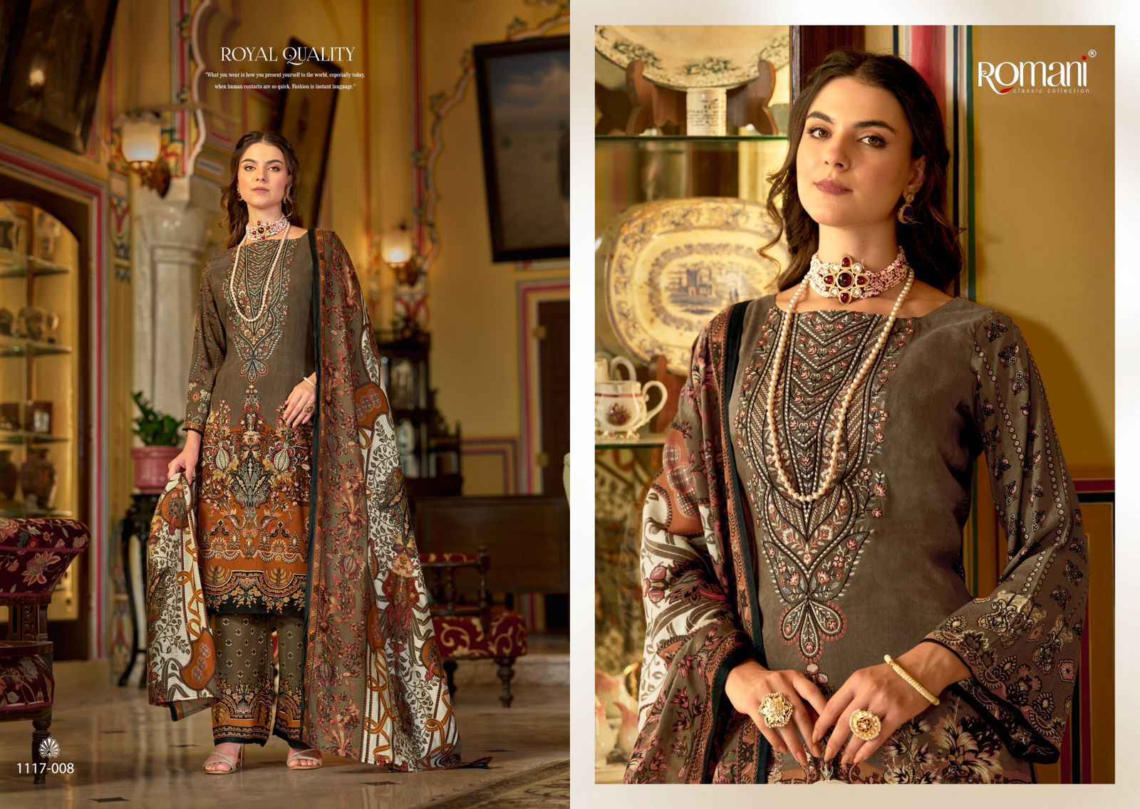 Romani Mahira Vol 4 Cotton Dress Material Wholesale Price ( 8 Pcs Catalog )