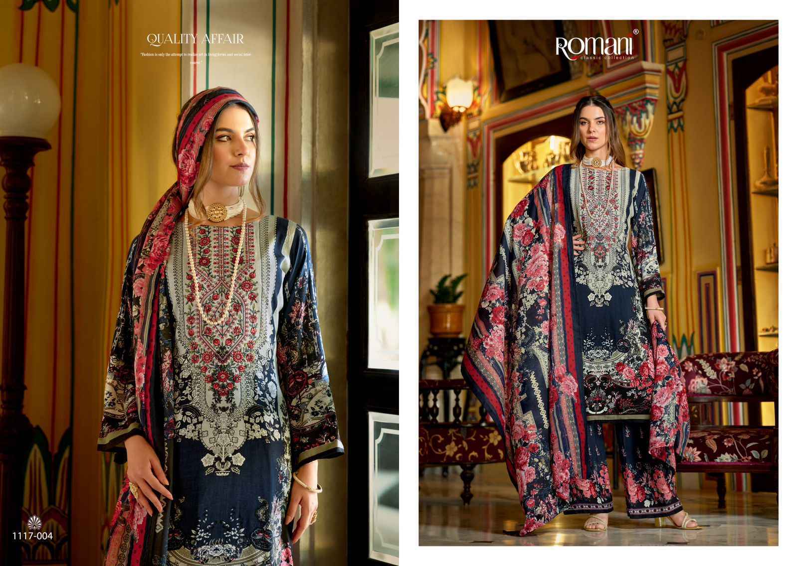 Romani Mahira Vol 4 Cotton Dress Material Wholesale Price ( 8 Pcs Catalog )