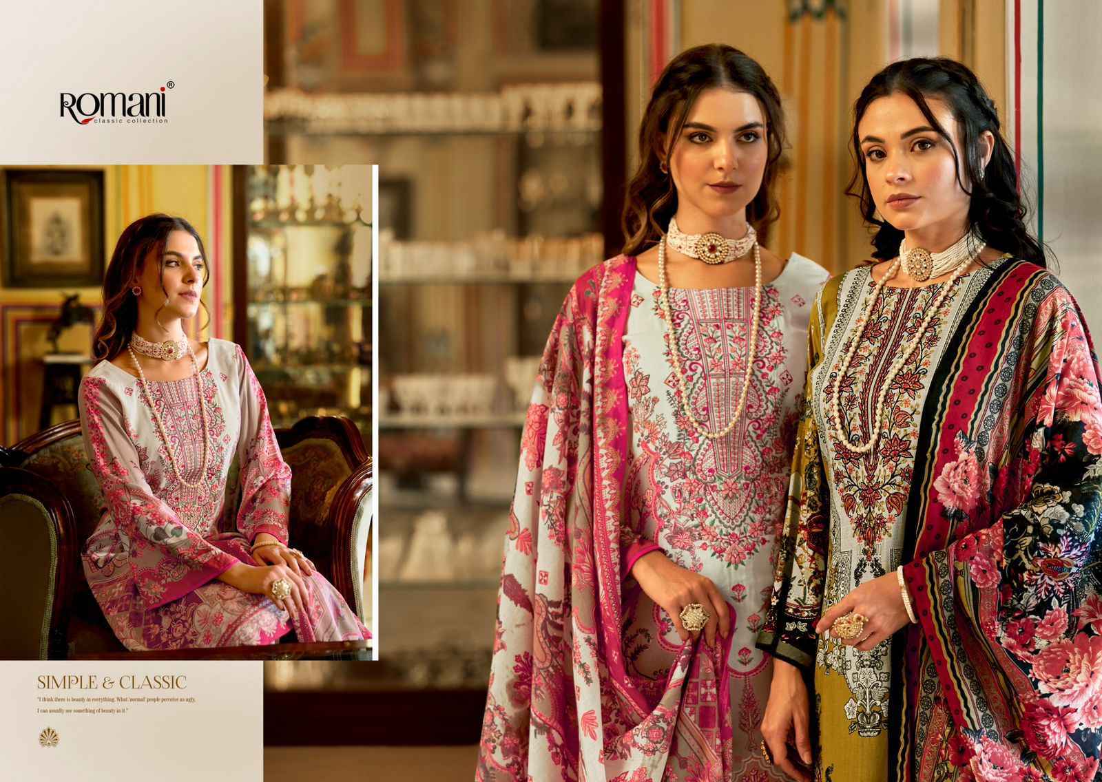Romani Mahira Vol 4 Cotton Dress Material Wholesale Price ( 8 Pcs Catalog )
