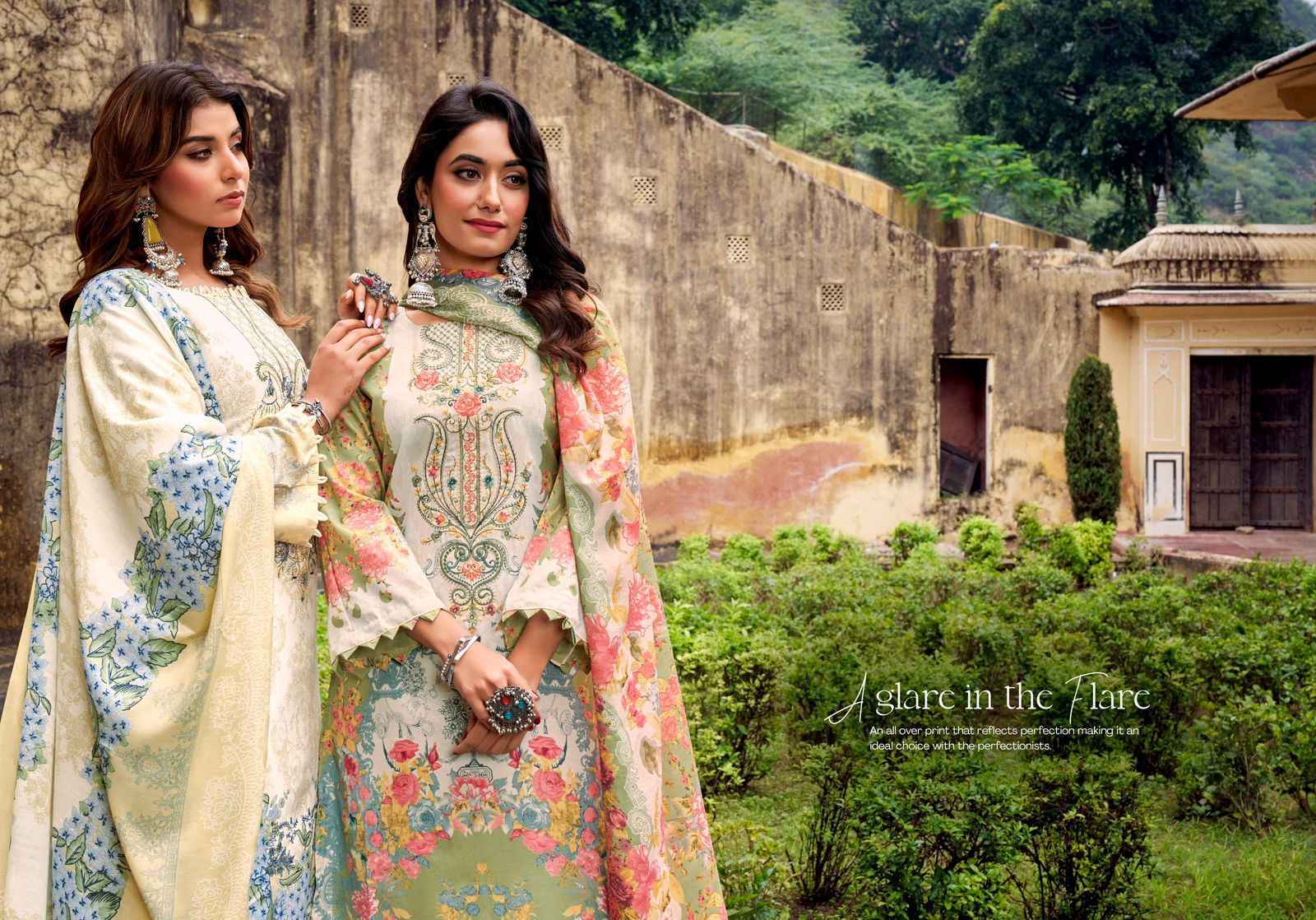 Romani Needle Wonder Vol 4 Cotton Dress Material Collection ( 8 Pcs Catalog )