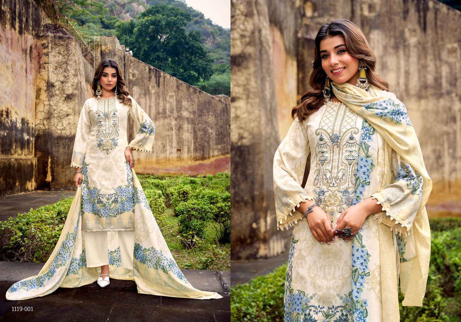 Romani Needle Wonder Vol 4 Cotton Dress Material Collection ( 8 Pcs Catalog )