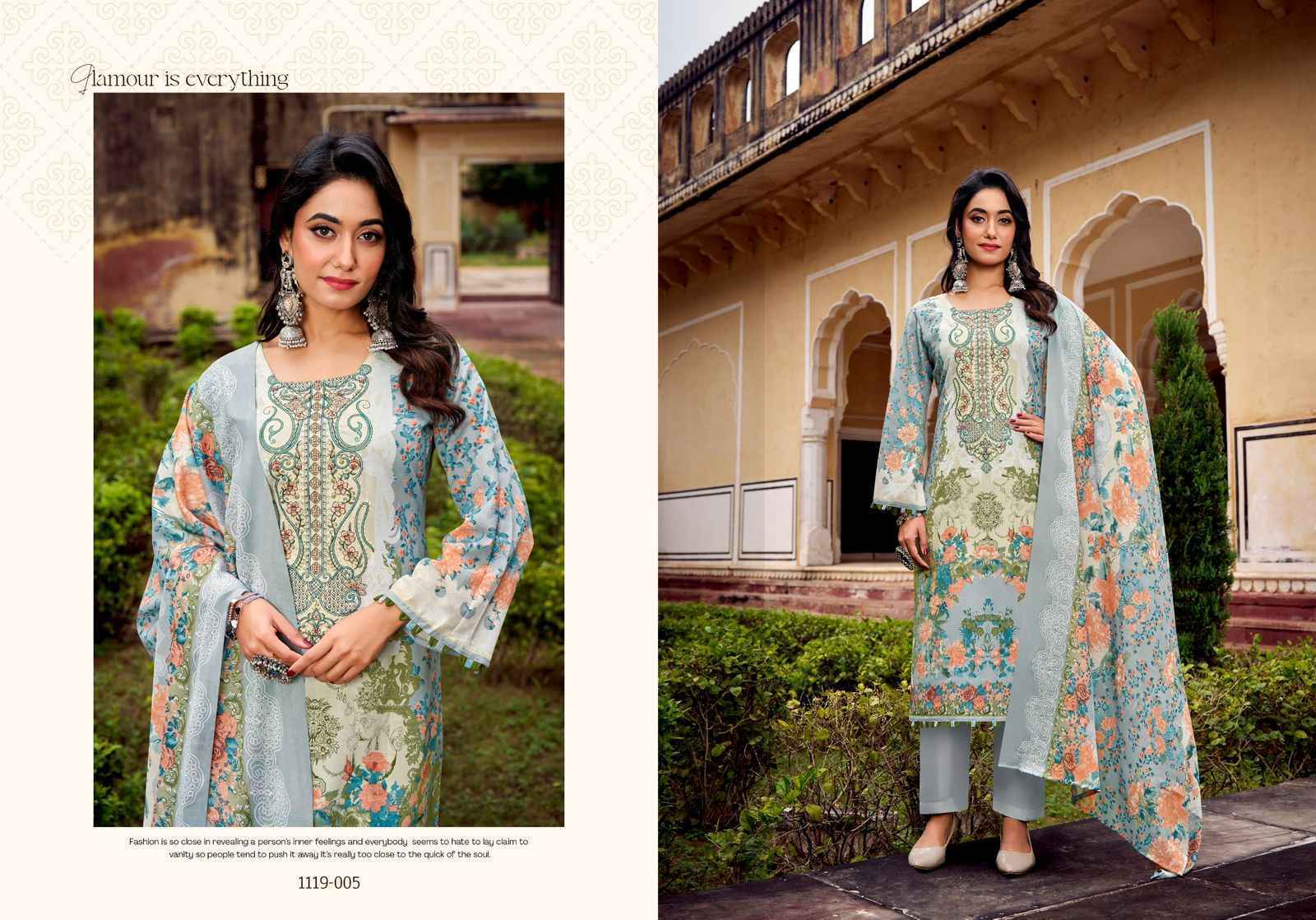 Romani Needle Wonder Vol 4 Cotton Dress Material Collection ( 8 Pcs Catalog )
