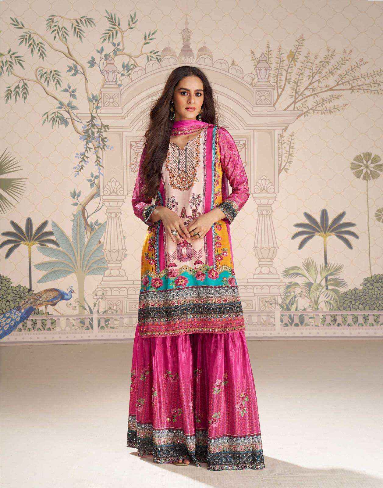 Sayuri Designer Kirti Readymade Silk Dress Wholesale Price ( 5 Pcs Catalog )