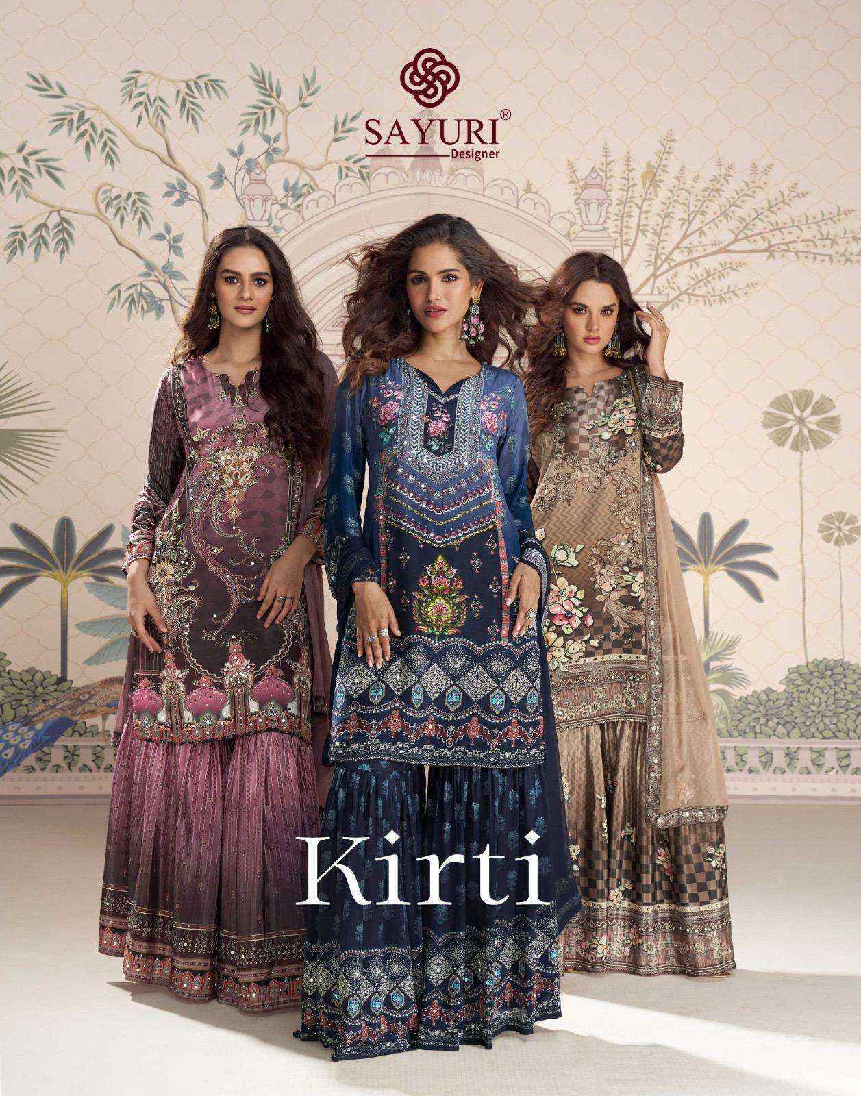 Sayuri Designer Kirti Readymade Silk Dress Wholesale Price ( 5 Pcs Catalog )
