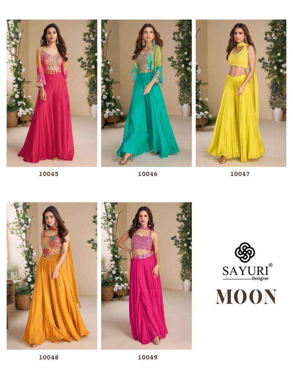 Sayuri Moon 10045 To 10049 Partywear Designer 3 Piece Pair Exporters