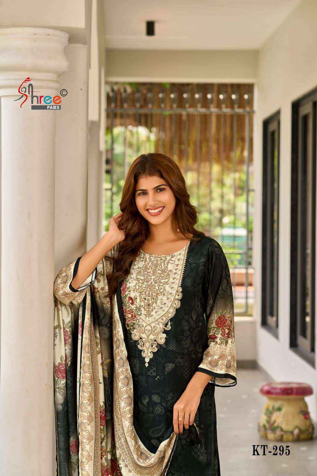 Shree Fabs Kt 295 Colors Pure Viscose Muslin Pakistani Dress Collection ( 4 Pcs Catalog )