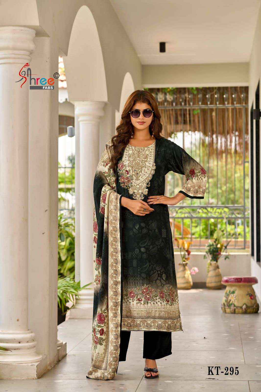 Shree Fabs Kt 295 Colors Pure Viscose Muslin Pakistani Dress Collection ( 4 Pcs Catalog )