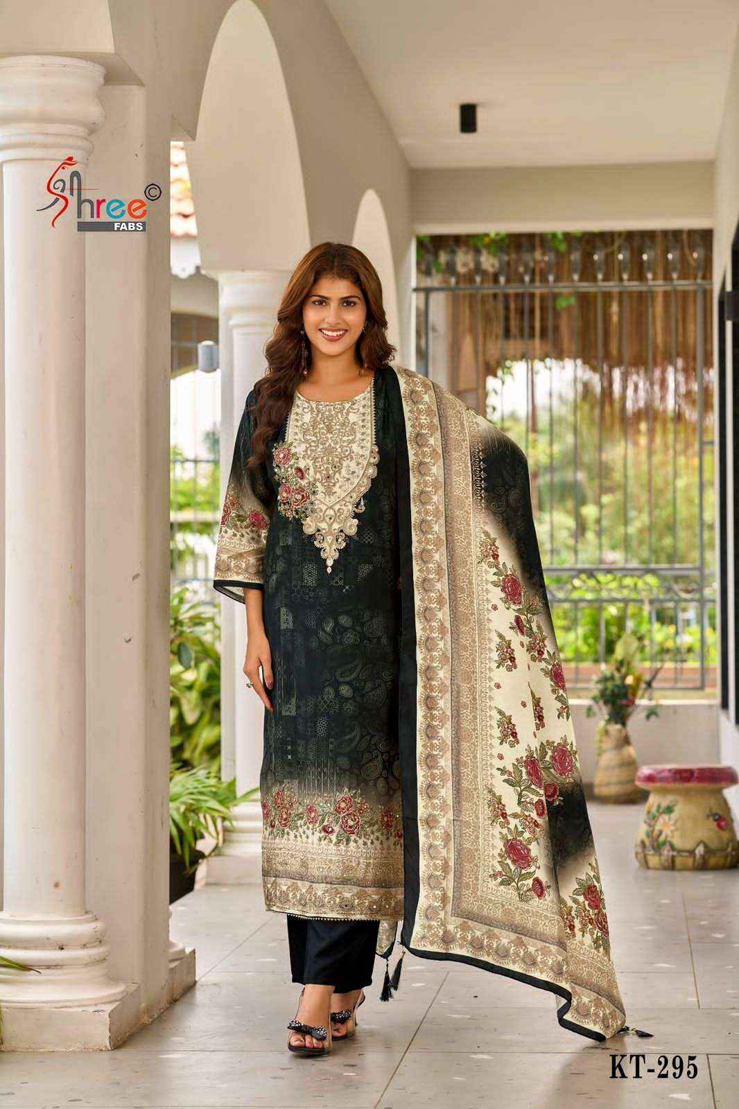Shree Fabs Kt 295 Colors Pure Viscose Muslin Pakistani Dress Collection ( 4 Pcs Catalog )