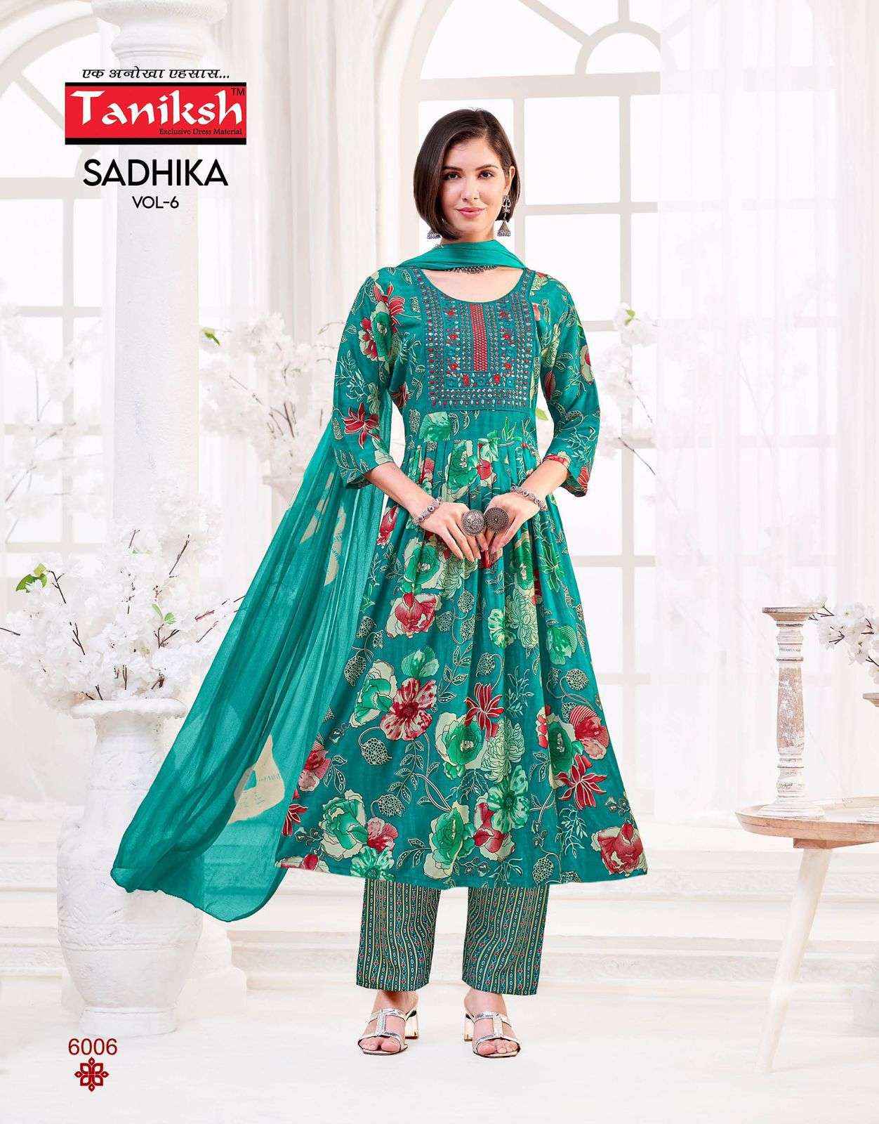 TANIKSH SADHIKA VOL 6 FANCY NAIRA CUT STYLE KURTI COMBO SET COLLECTION ( 8 PCS CATALOG )