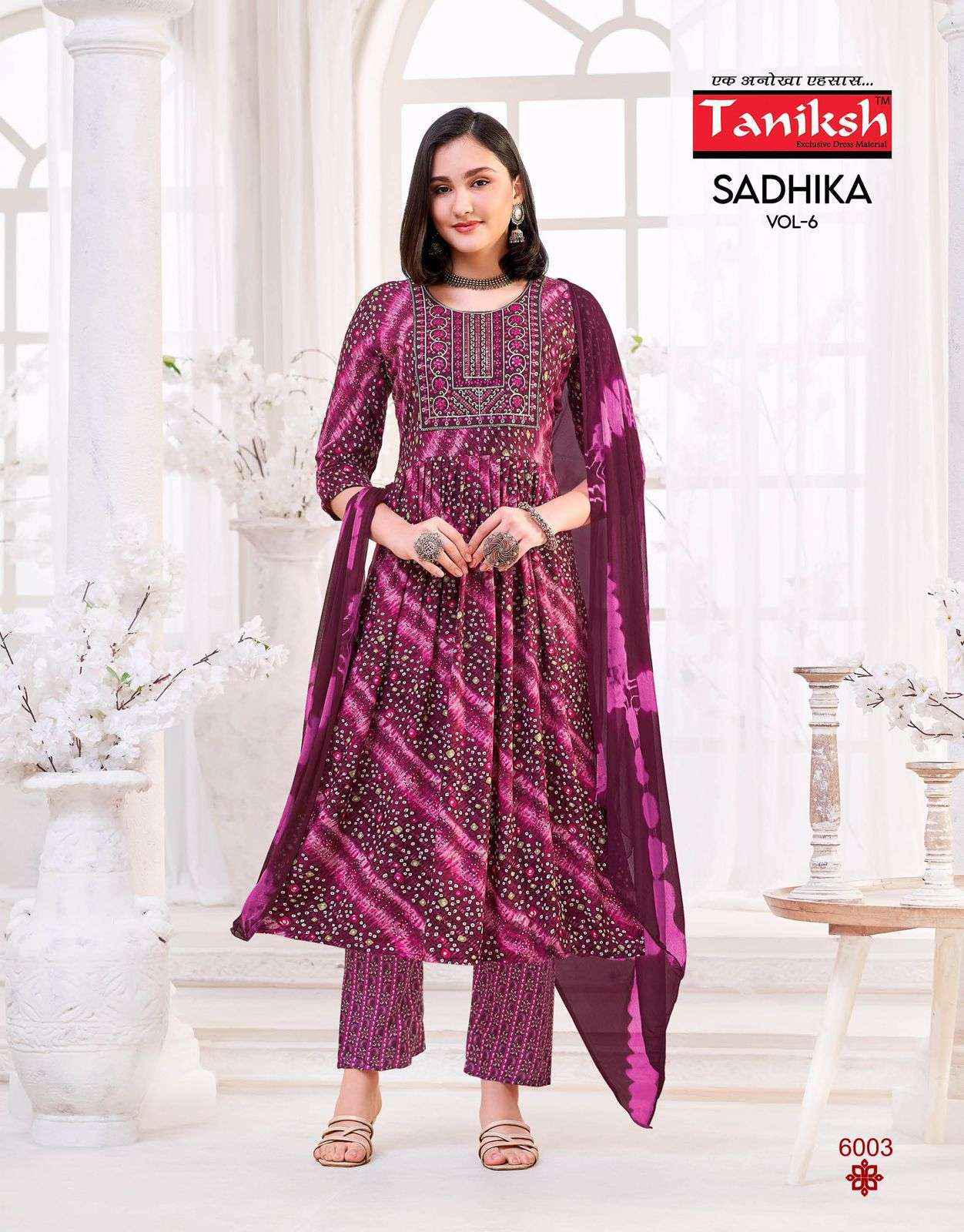 TANIKSH SADHIKA VOL 6 FANCY NAIRA CUT STYLE KURTI COMBO SET COLLECTION ( 8 PCS CATALOG )