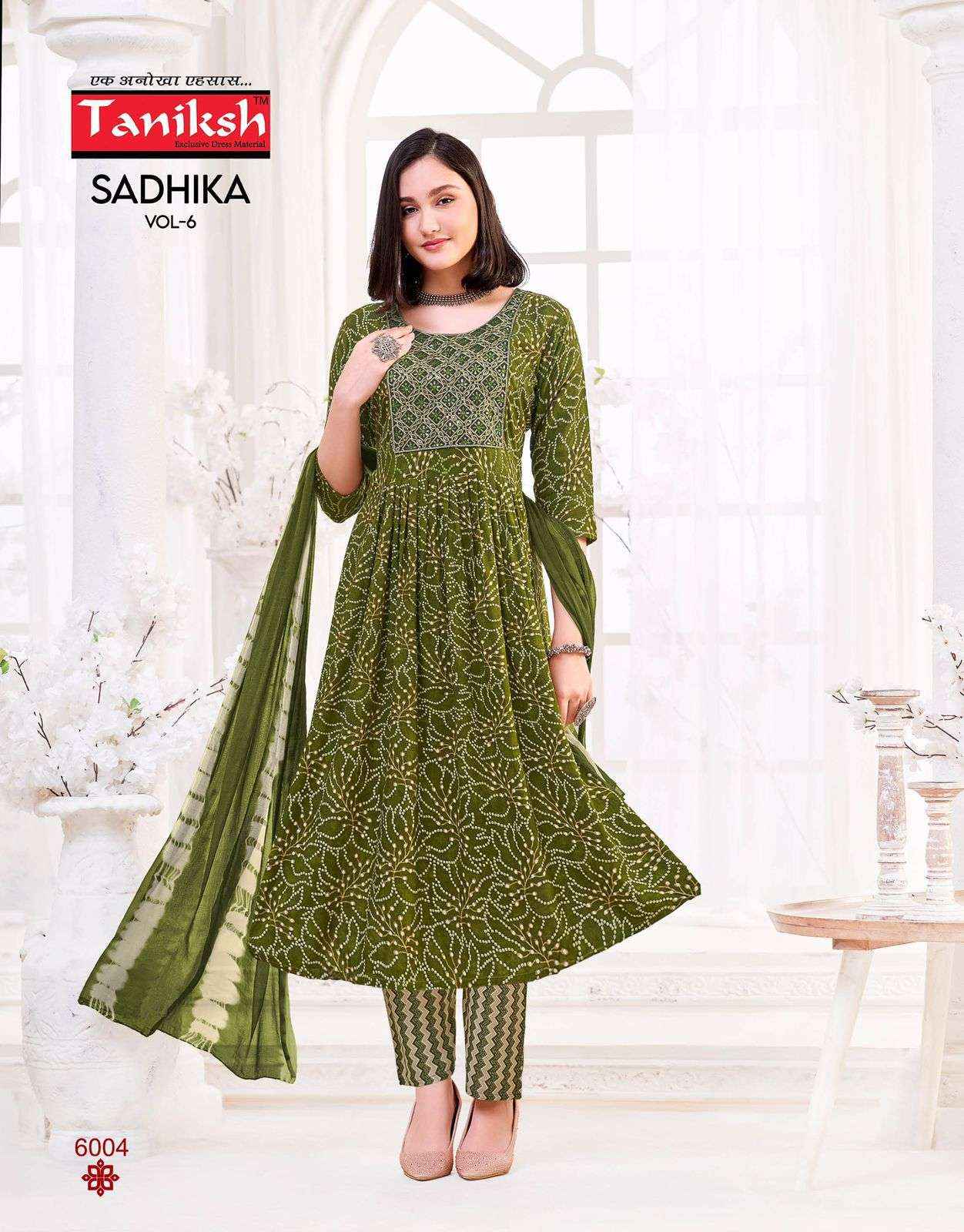 TANIKSH SADHIKA VOL 6 FANCY NAIRA CUT STYLE KURTI COMBO SET COLLECTION ( 8 PCS CATALOG )