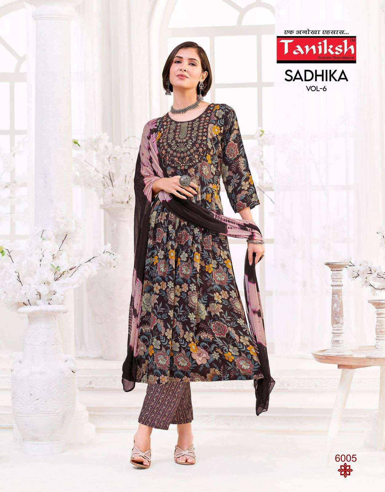 TANIKSH SADHIKA VOL 6 FANCY NAIRA CUT STYLE KURTI COMBO SET COLLECTION ( 8 PCS CATALOG )