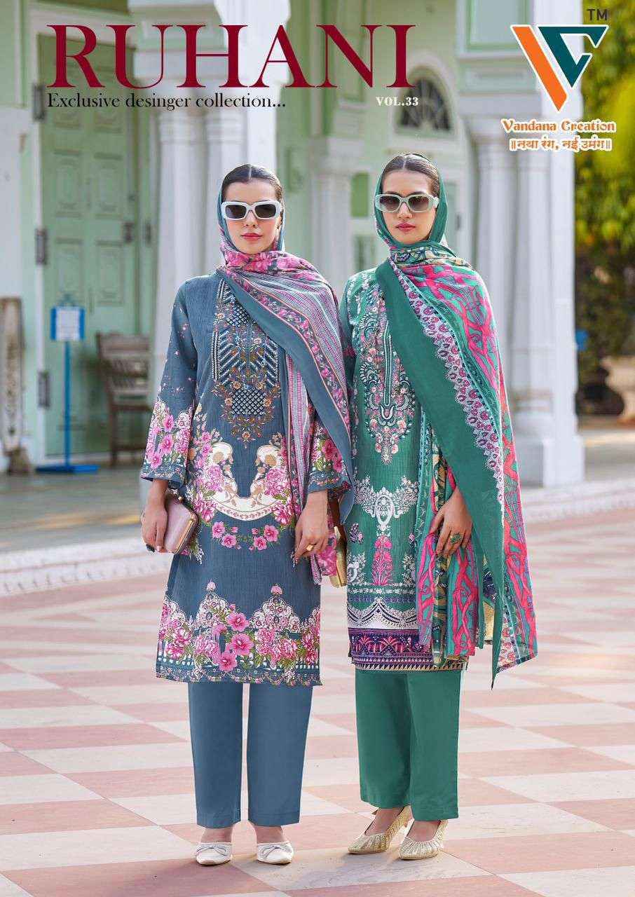 Vandana Creation Ruhani Vol 33 Cotton Dress Material Collection ( 8 Pcs Catalog )