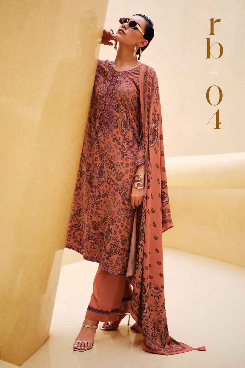 Varsha Rabane Viscouse Pashmina Dress Material Collection ( 4 Pcs Catalog )