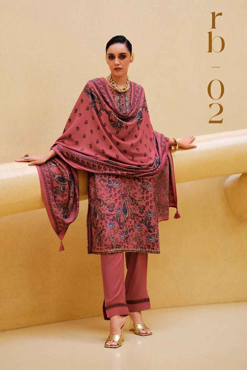 Varsha Rabane Viscouse Pashmina Dress Material Collection ( 4 Pcs Catalog )