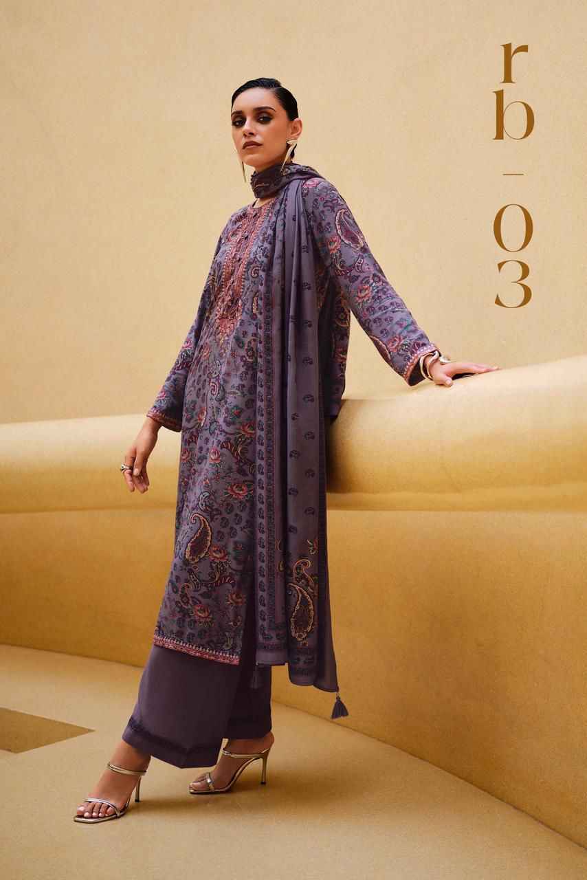 Varsha Rabane Viscouse Pashmina Dress Material Collection ( 4 Pcs Catalog )