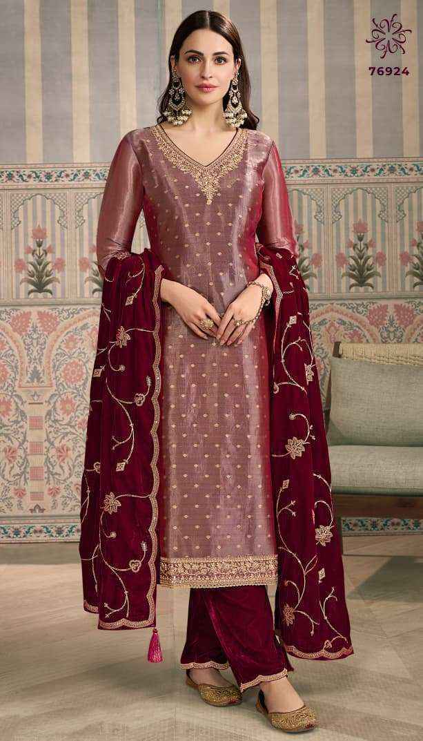 Vinay Fashion Kuleesh Sarita Kanjivaram Silk Jacquard Dress Material ( 4 pcs Catalogue )