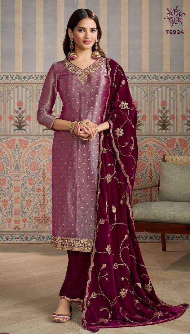 Vinay Fashion Kuleesh Sarita Kanjivaram Silk Jacquard Dress Material ( 4 pcs Catalogue )