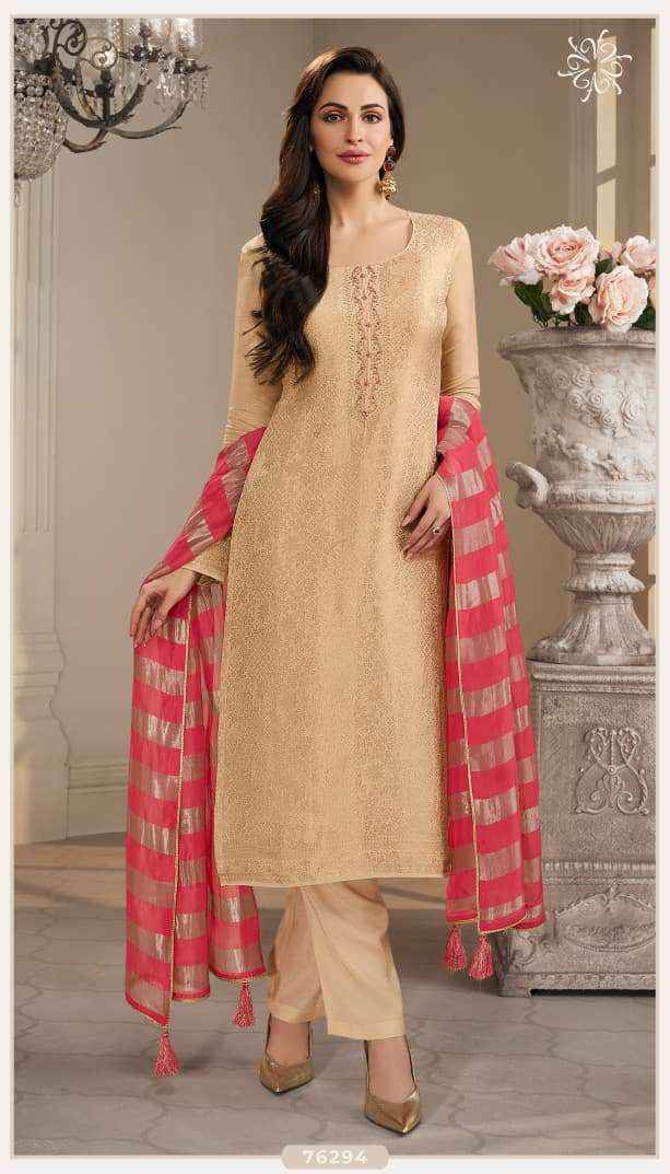 Vinay Fashion Kuleesh Shirina Jacquard Dress Material Collection ( 4 Pcs Catalog )