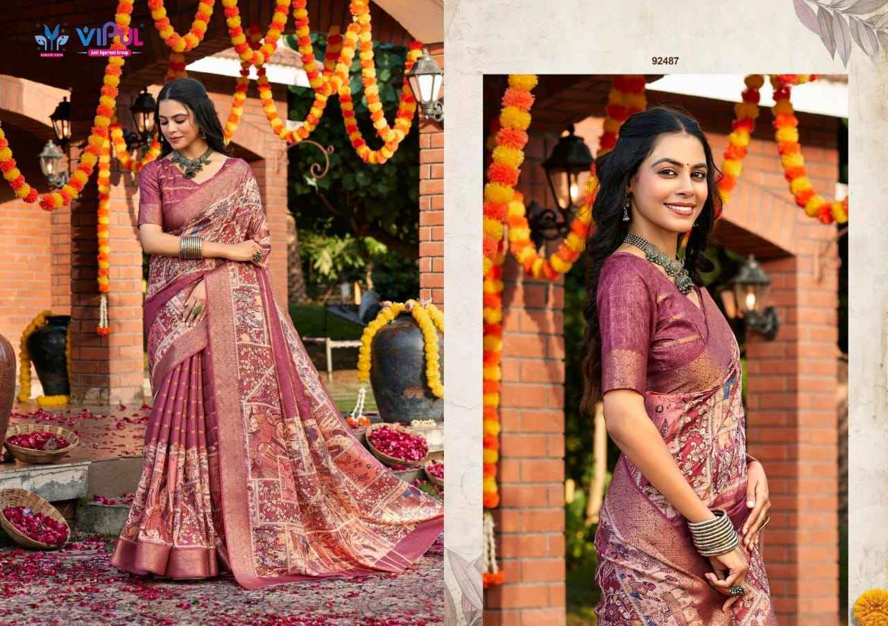 Vipul Anvi Vol 3 Soft Silk Saree Collection ( 9 Pcs Catalog )