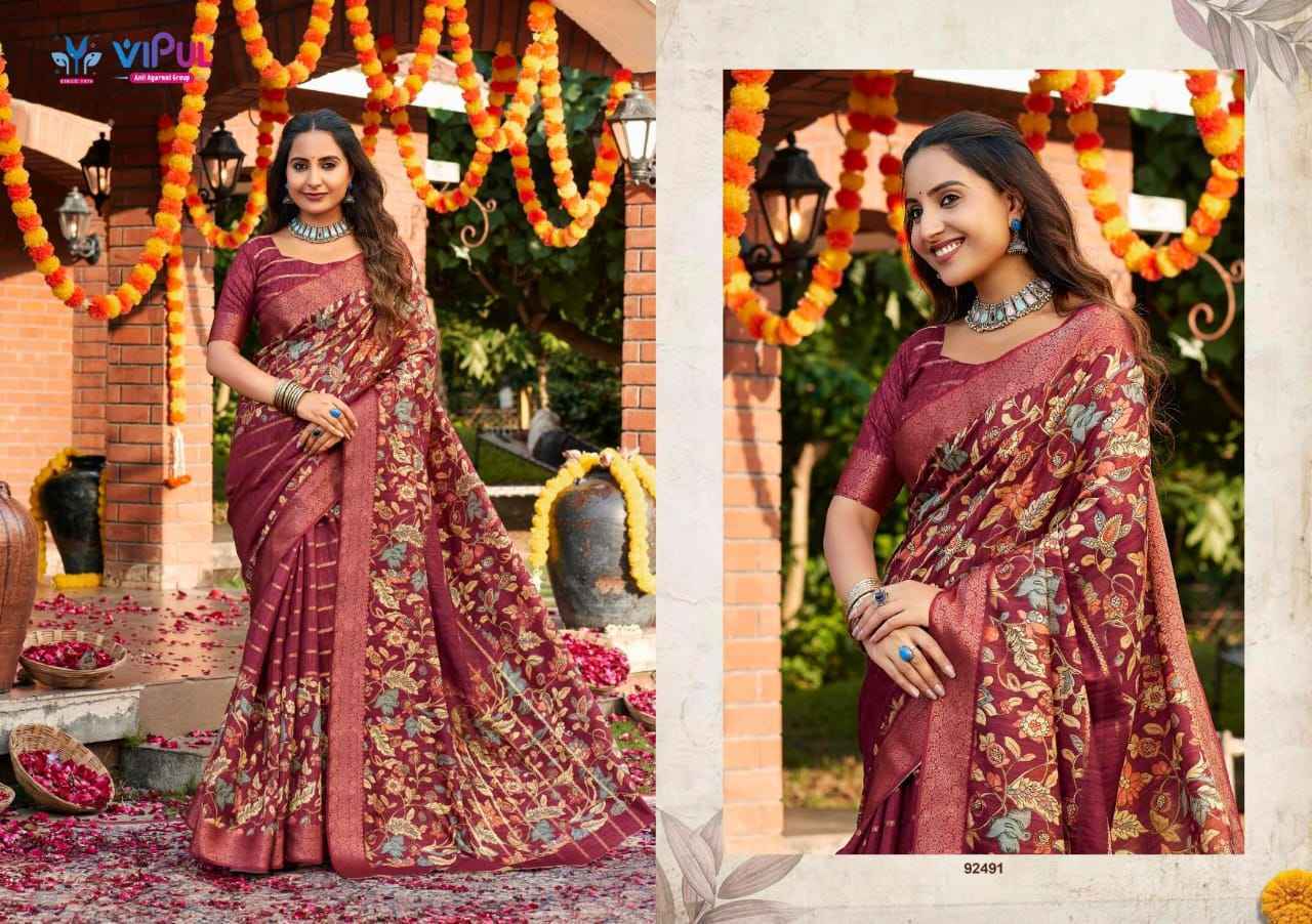Vipul Anvi Vol 3 Soft Silk Saree Collection ( 9 Pcs Catalog )