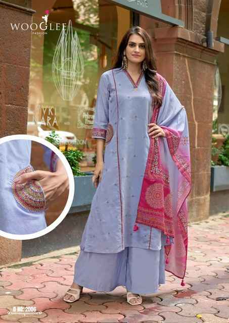 Wooglee Chitrangna Barline Viscose Kurti Combo Collection ( 6 Pcs Catalog )