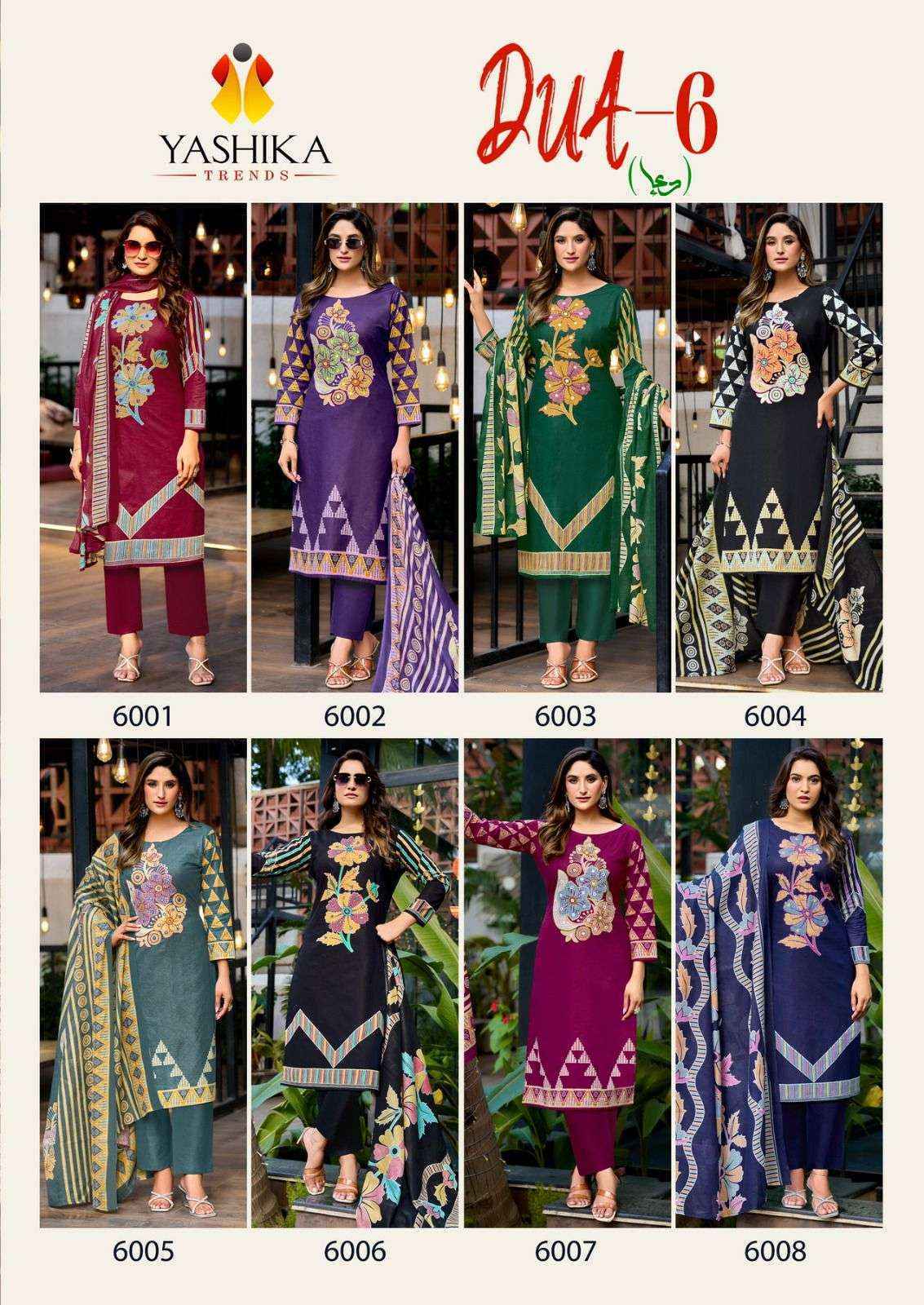 Yashika Trends Dua Vol 6 Cotton Dress Material Wholesale Price ( 8 Pcs Catalog )
