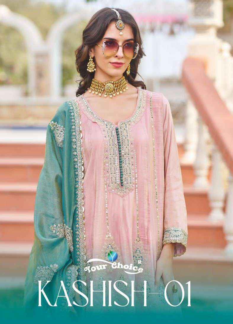 Your Choice Kashish Vol 1 Readymade Designer Suit Weeding Collection