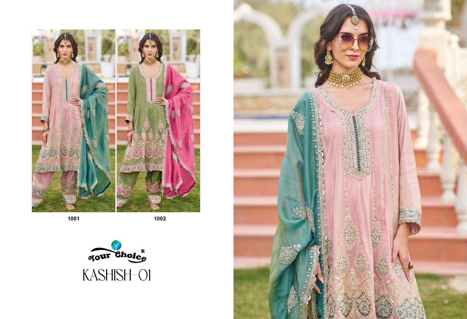 Your Choice Kashish Vol 1 Readymade Designer Suit Weeding Collection
