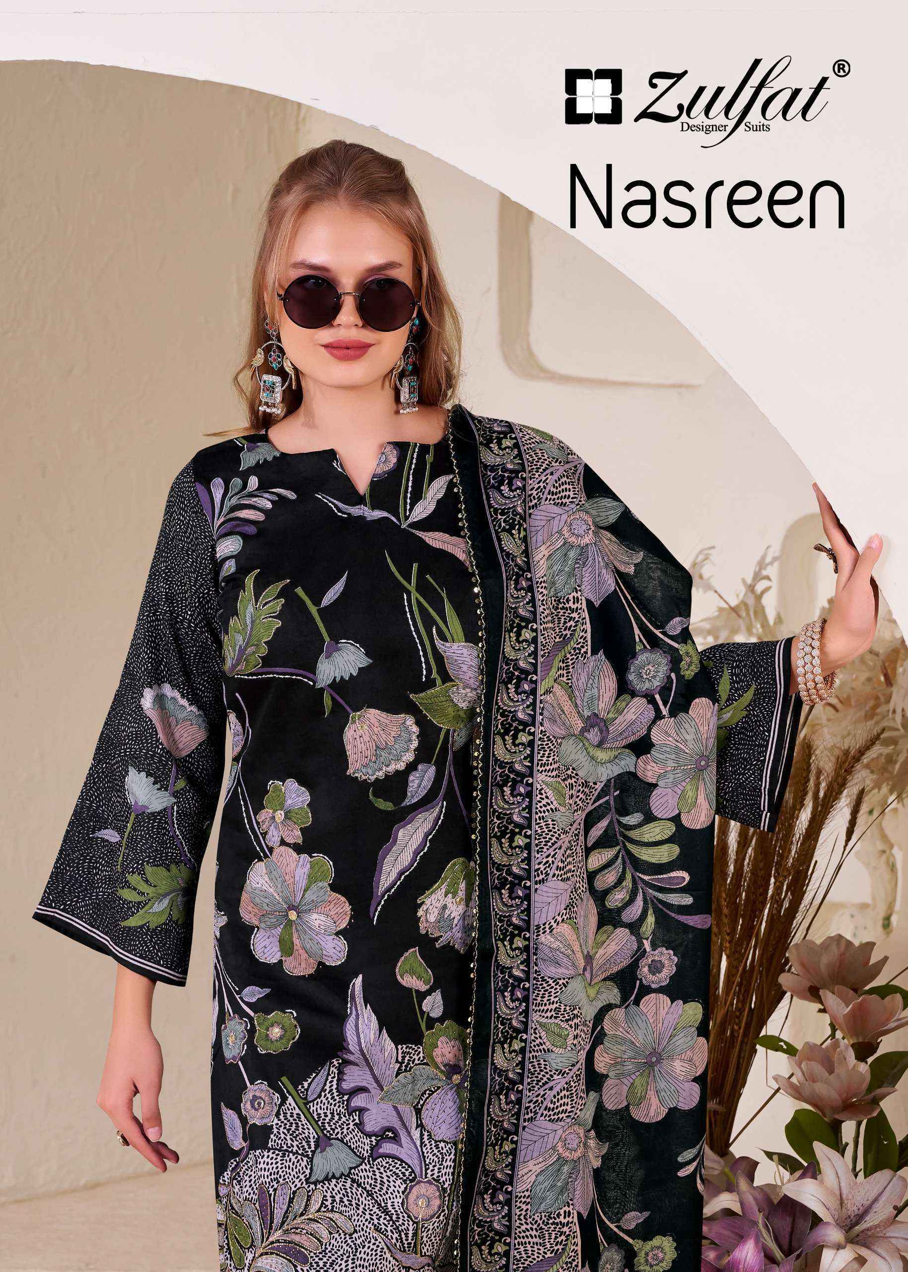 Zulfat Nasreen Jam Satin Dress Material Wholesale Price ( 4 Pcs Catalog )