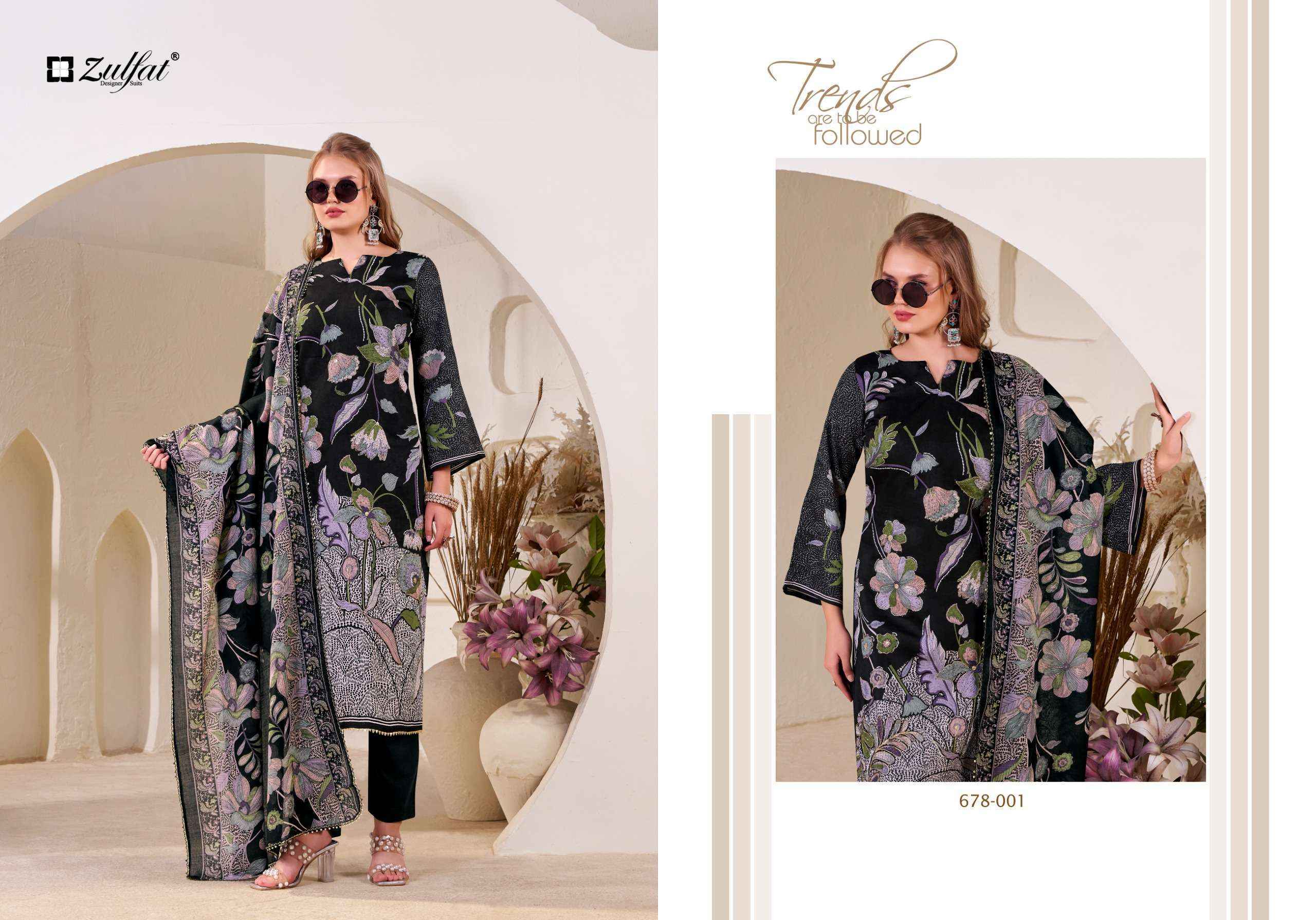 Zulfat Nasreen Jam Satin Dress Material Wholesale Price ( 4 Pcs Catalog )