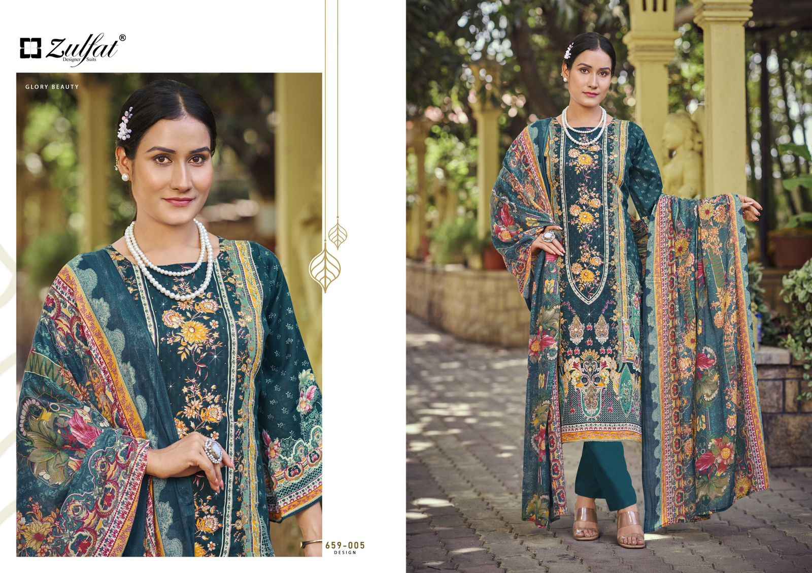 ZULFAT RAABTA VOL 7 PURE JAM COTTON DRESS MATERIAL WHOLESALE PRICE ( 6 PCS CATALOG )