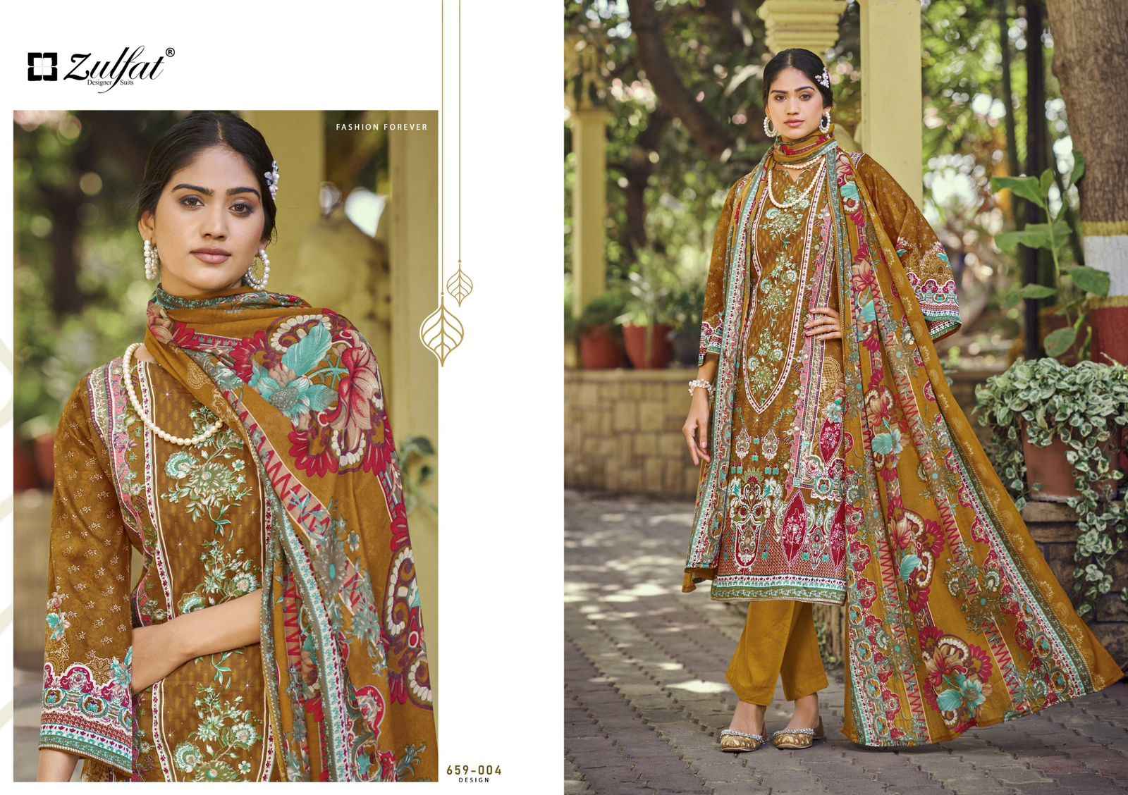 ZULFAT RAABTA VOL 7 PURE JAM COTTON DRESS MATERIAL WHOLESALE PRICE ( 6 PCS CATALOG )