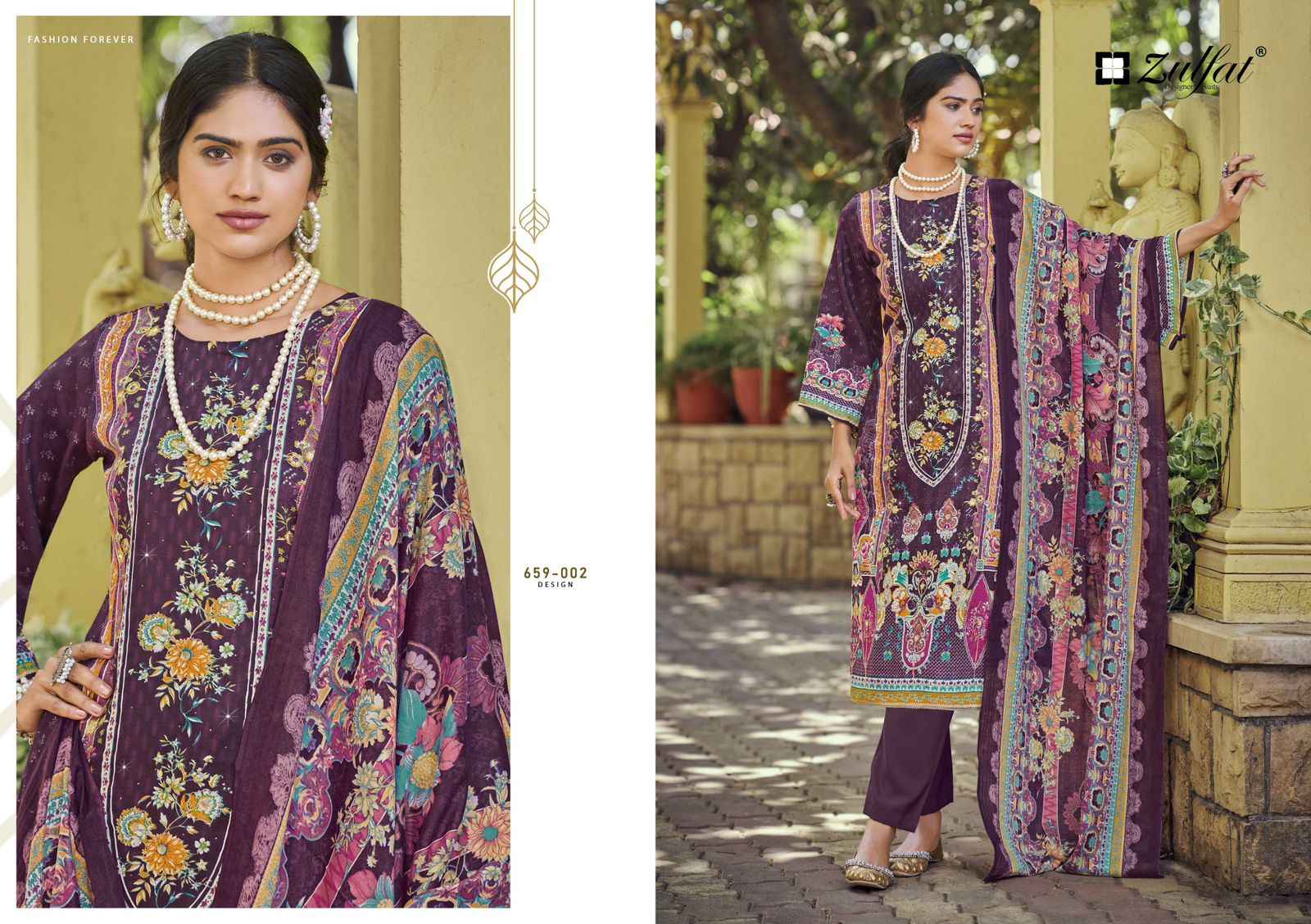 ZULFAT RAABTA VOL 7 PURE JAM COTTON DRESS MATERIAL WHOLESALE PRICE ( 6 PCS CATALOG )