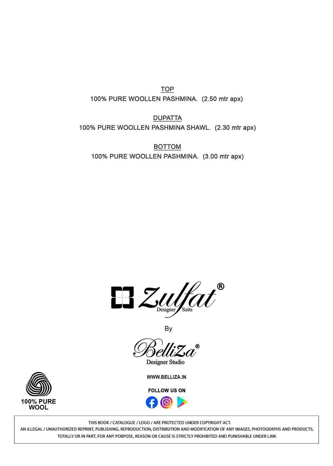 Zulfat Sufi Woollen Pashmina Dress Material Collection ( 4 Pcs Catalog )