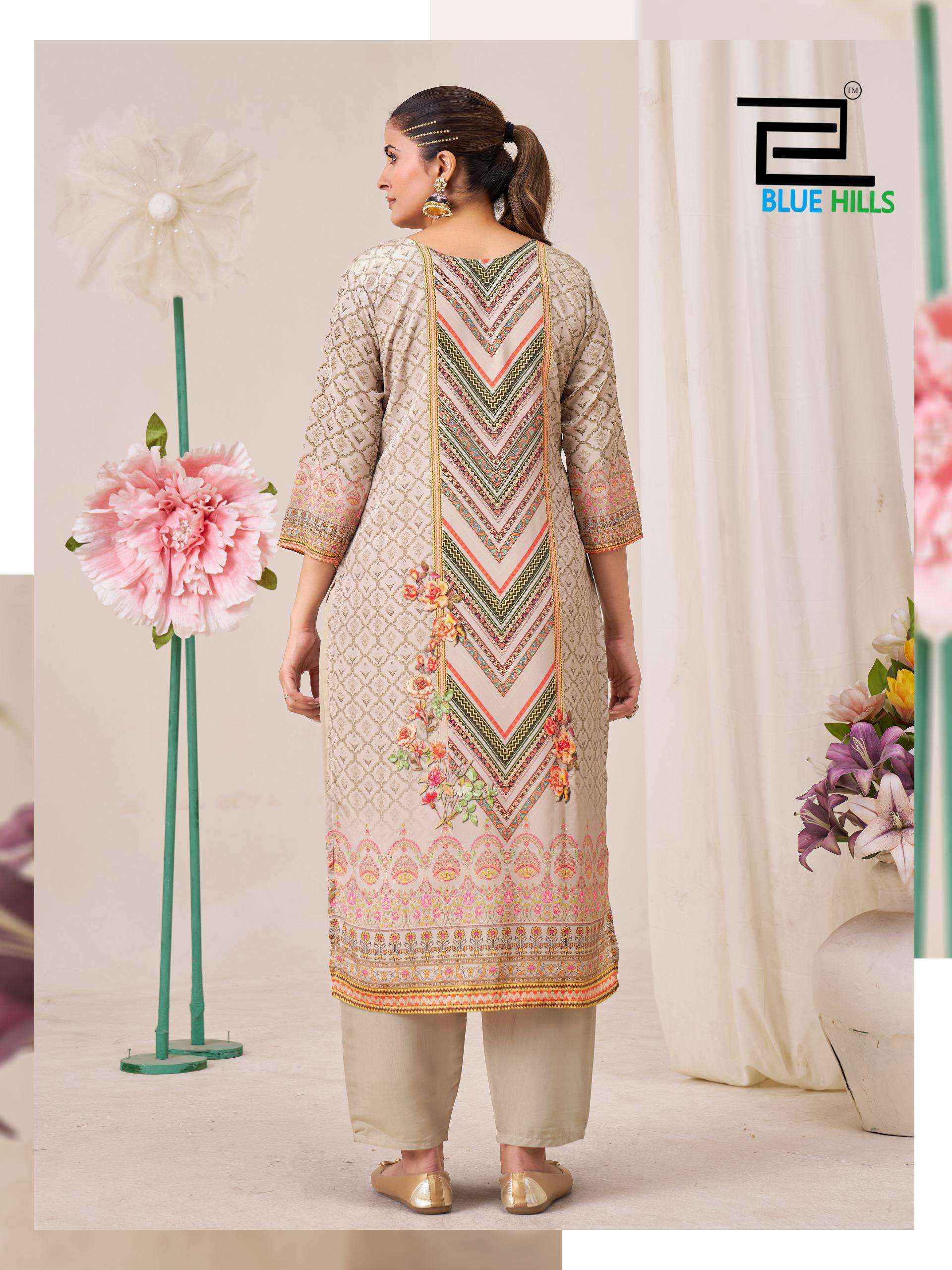 Blue Hills Gulreen Muslin Kurti Combo Wholesale Price ( 4 pcs Catalogue )