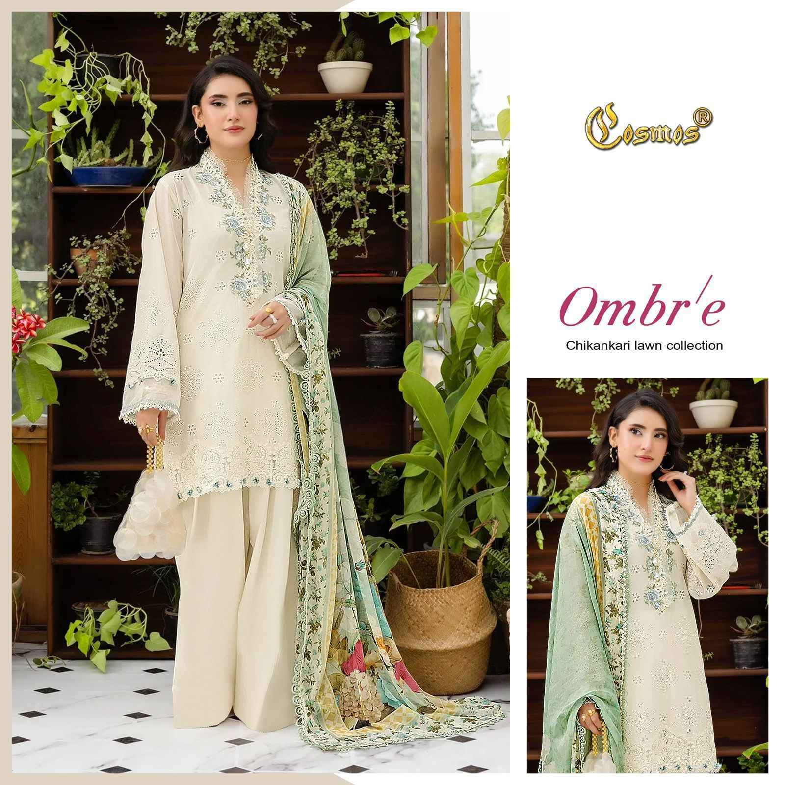 Cosmos Ombre Chikankari Lawn Collection Lawn Cotton Dress Material Wholesale Price ( 6 Pcs Catalog )