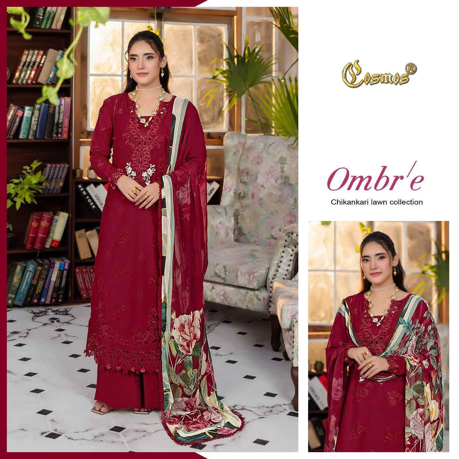 Cosmos Ombre Chikankari Lawn Collection Lawn Cotton Dress Material Wholesale Price ( 6 Pcs Catalog )