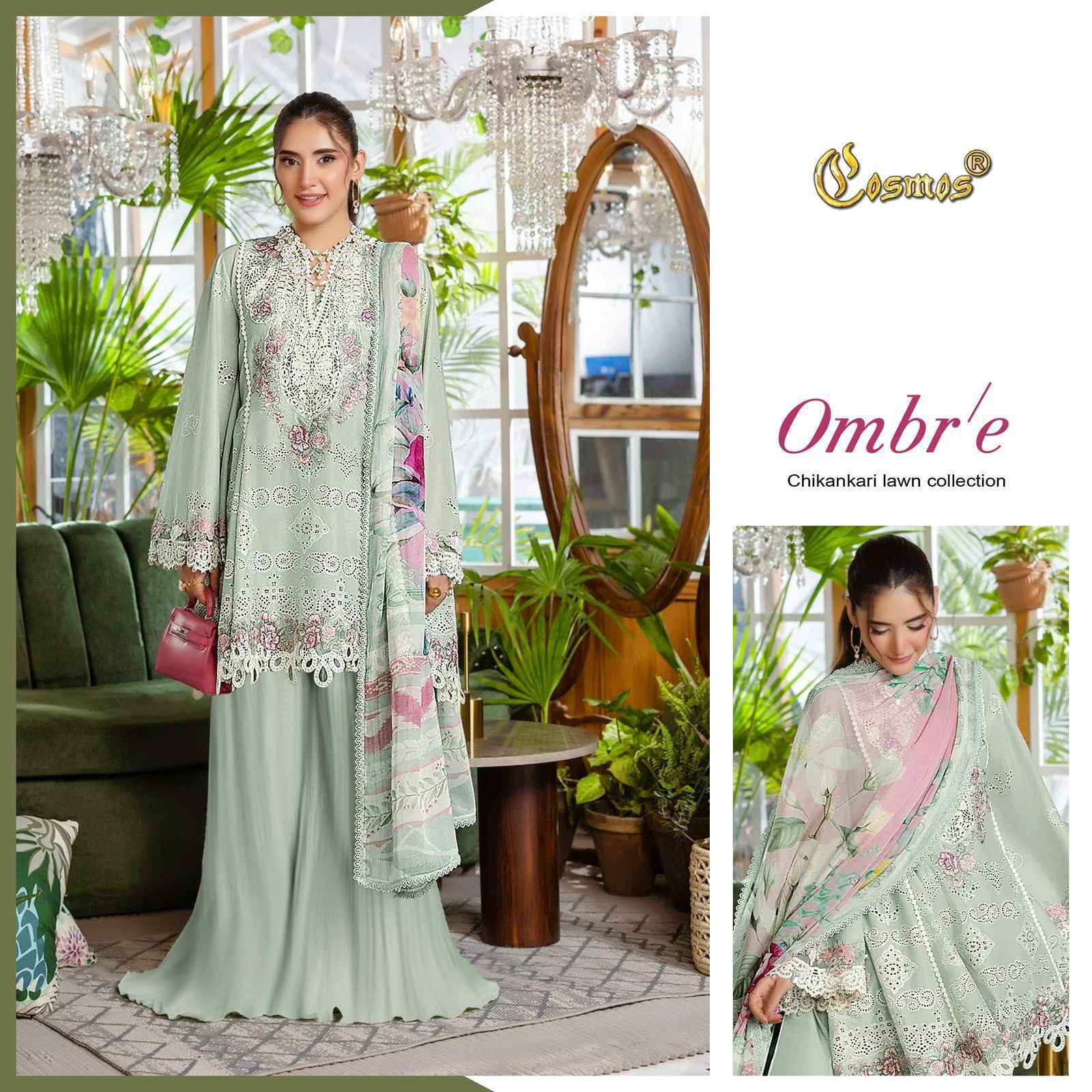 Cosmos Ombre Chikankari Lawn Collection Lawn Cotton Dress Material Wholesale Price ( 6 Pcs Catalog )