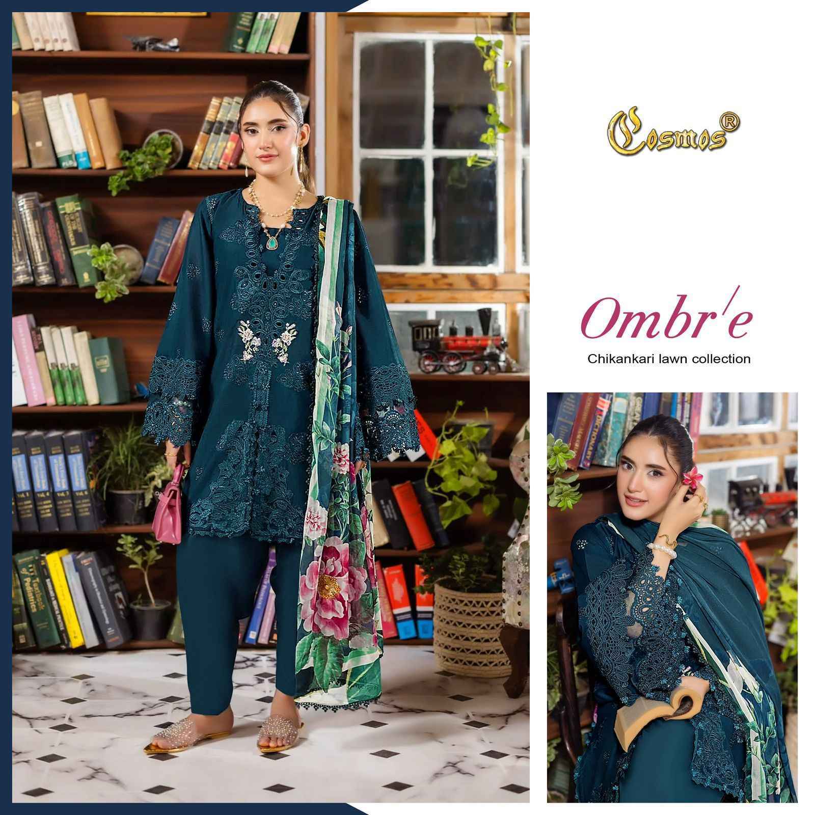 Cosmos Ombre Chikankari Lawn Collection Lawn Cotton Dress Material Wholesale Price ( 6 Pcs Catalog )