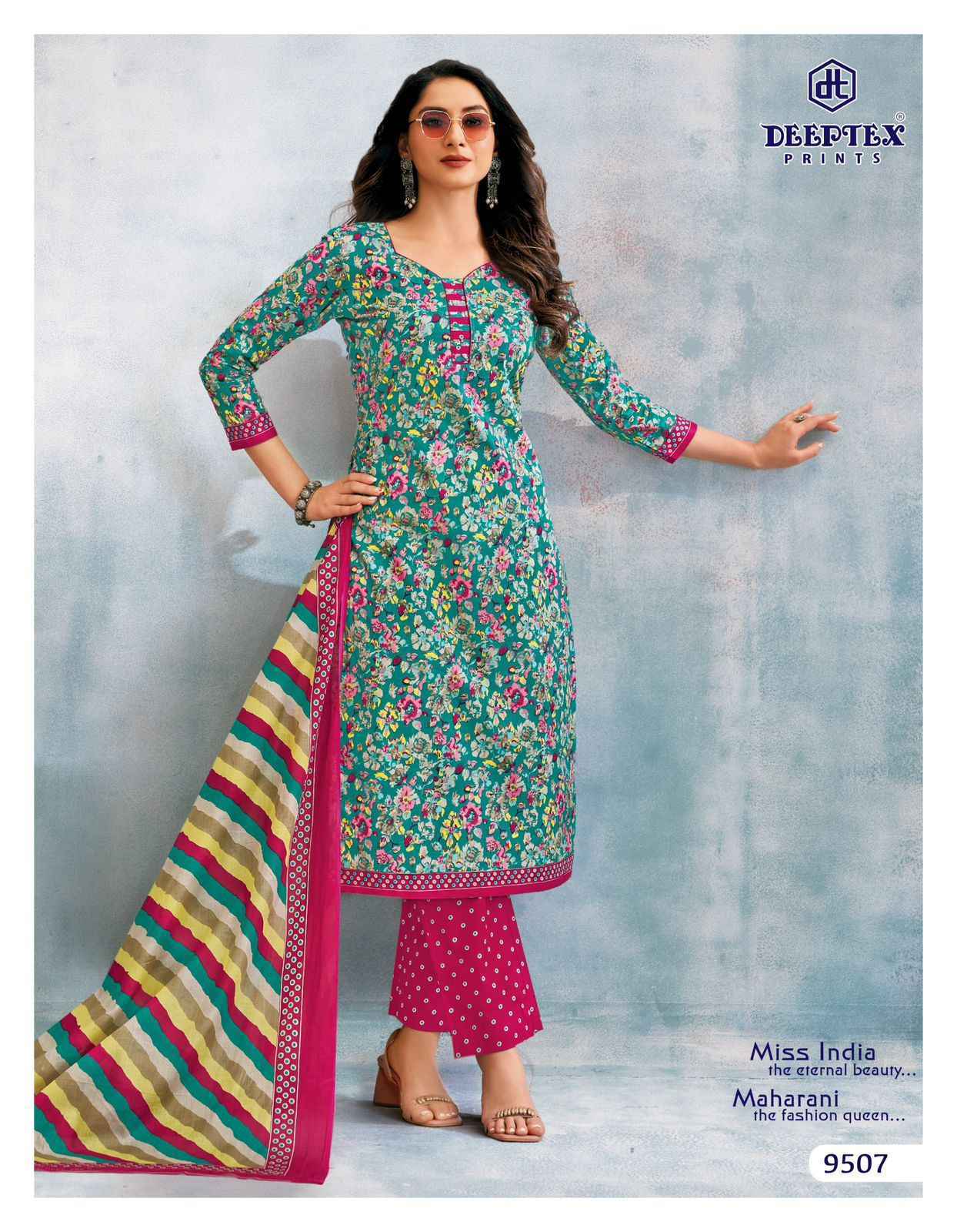 Deeptex Miss India Vol 95 Cotton Dress Material Wholesale Price ( 16 Pcs Catalog )