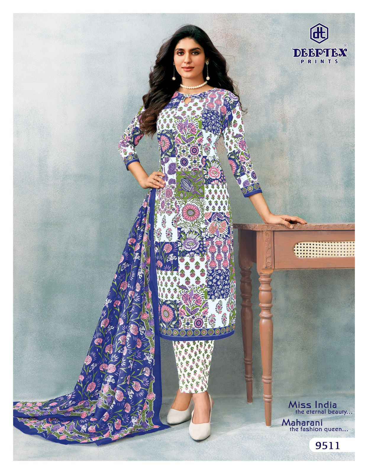 Deeptex Miss India Vol 95 Cotton Dress Material Wholesale Price ( 16 Pcs Catalog )