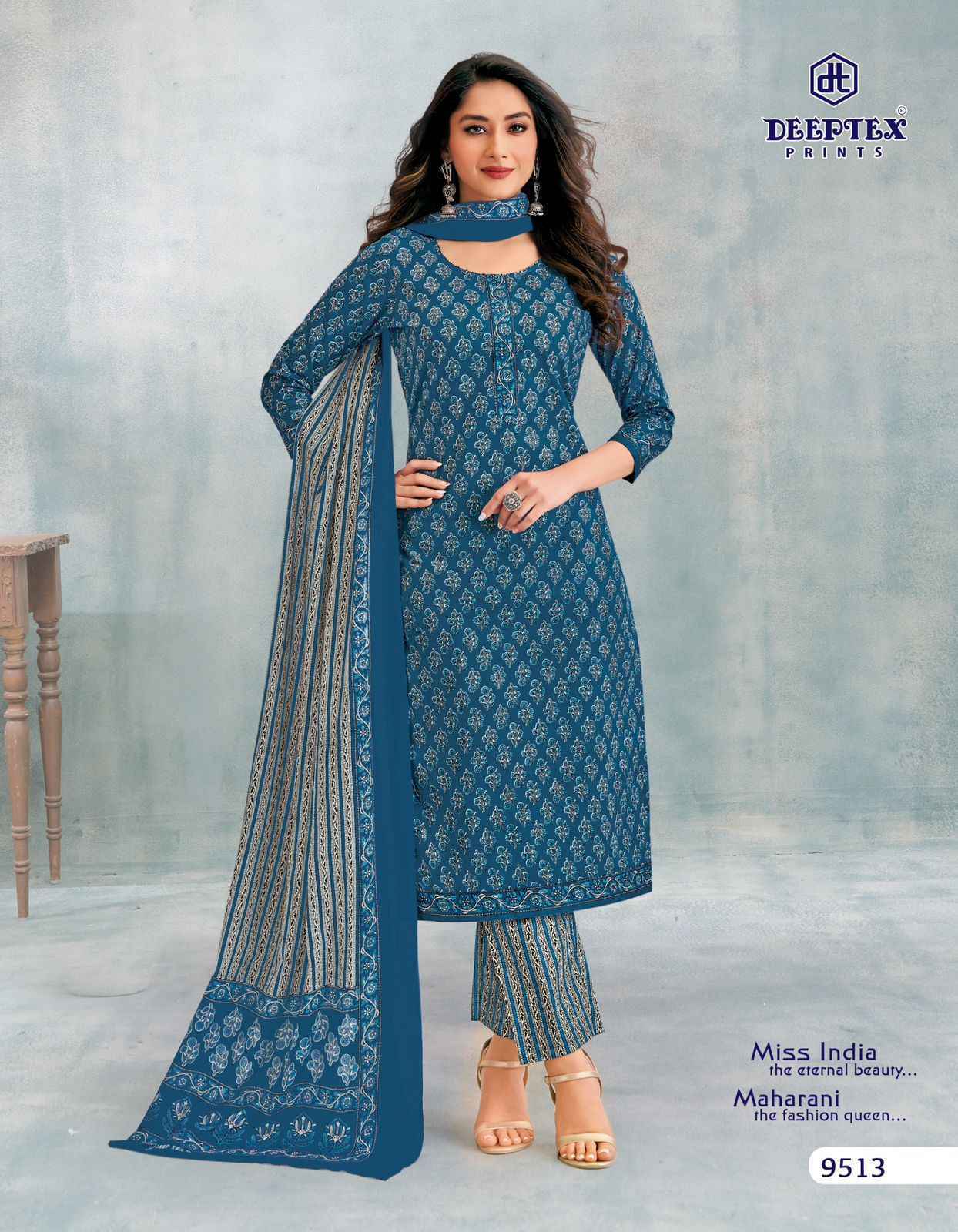Deeptex Miss India Vol 95 Cotton Dress Material Wholesale Price ( 16 Pcs Catalog )