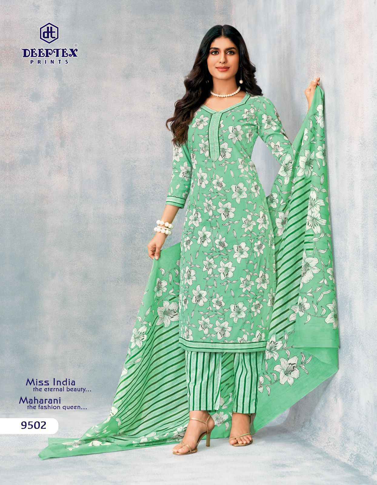 Deeptex Miss India Vol 95 Cotton Dress Material Wholesale Price ( 16 Pcs Catalog )