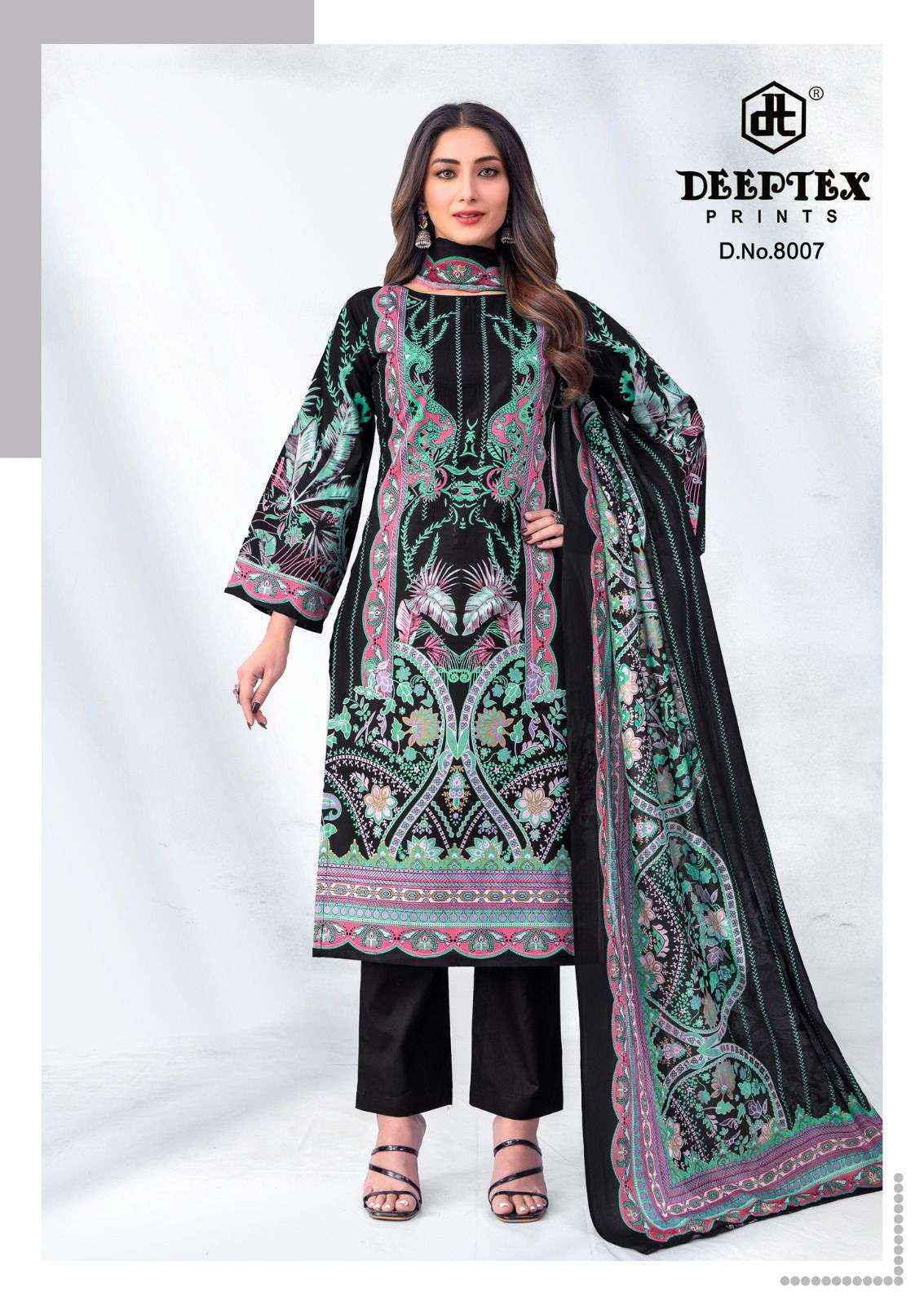 Deeptex Roohi Zara Vol 8 Lawn Cotton Dress Material Collection ( 8 Pcs Catalog )