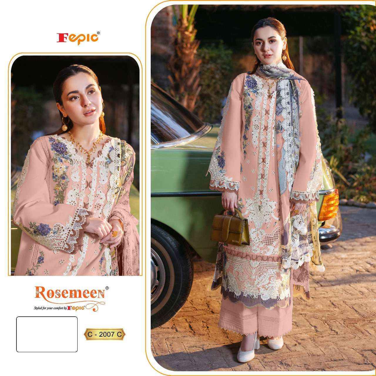 Fepic Rosemeen C 2007 Cambric Cotton Dress Material Collection ( 3 Pcs Catalog )