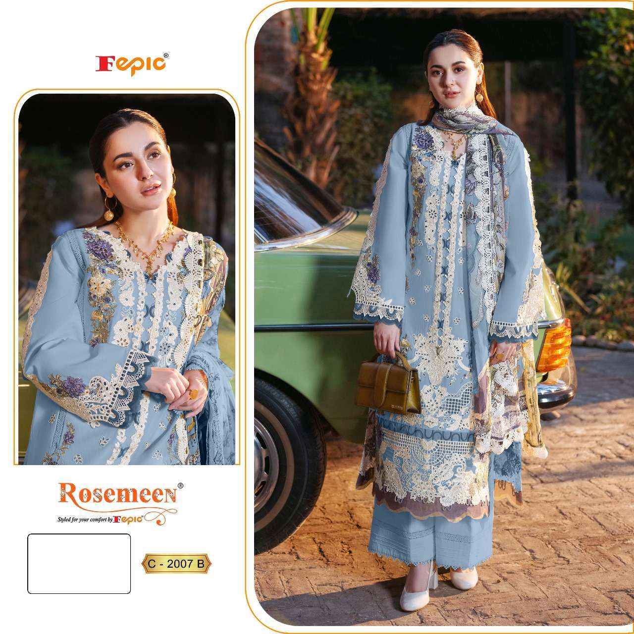 Fepic Rosemeen C 2007 Cambric Cotton Dress Material Collection ( 3 Pcs Catalog )