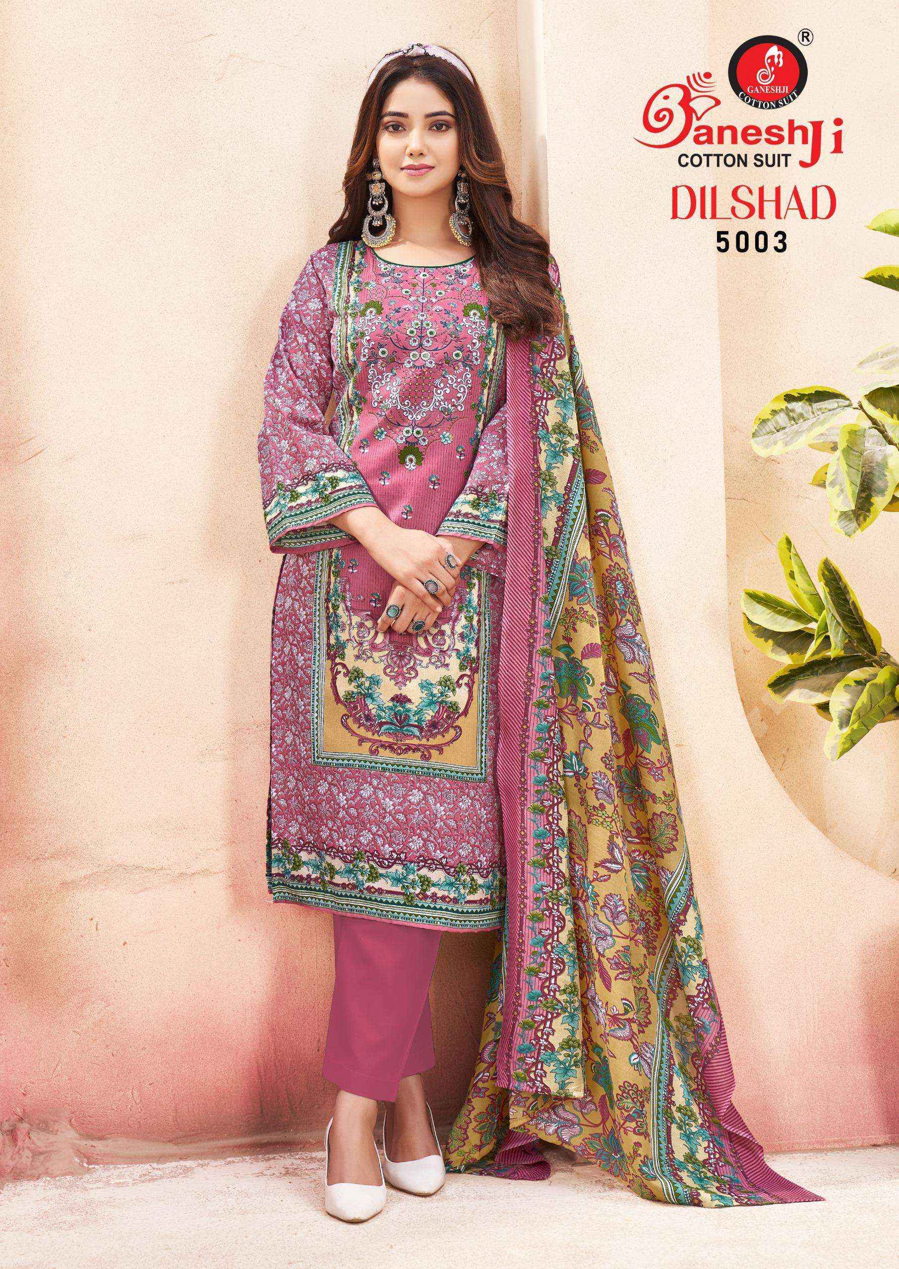 Ganesh Ji Dilshad Vol 5 Soft Cotton Dress Material Collection ( 8 Pcs Catalog )