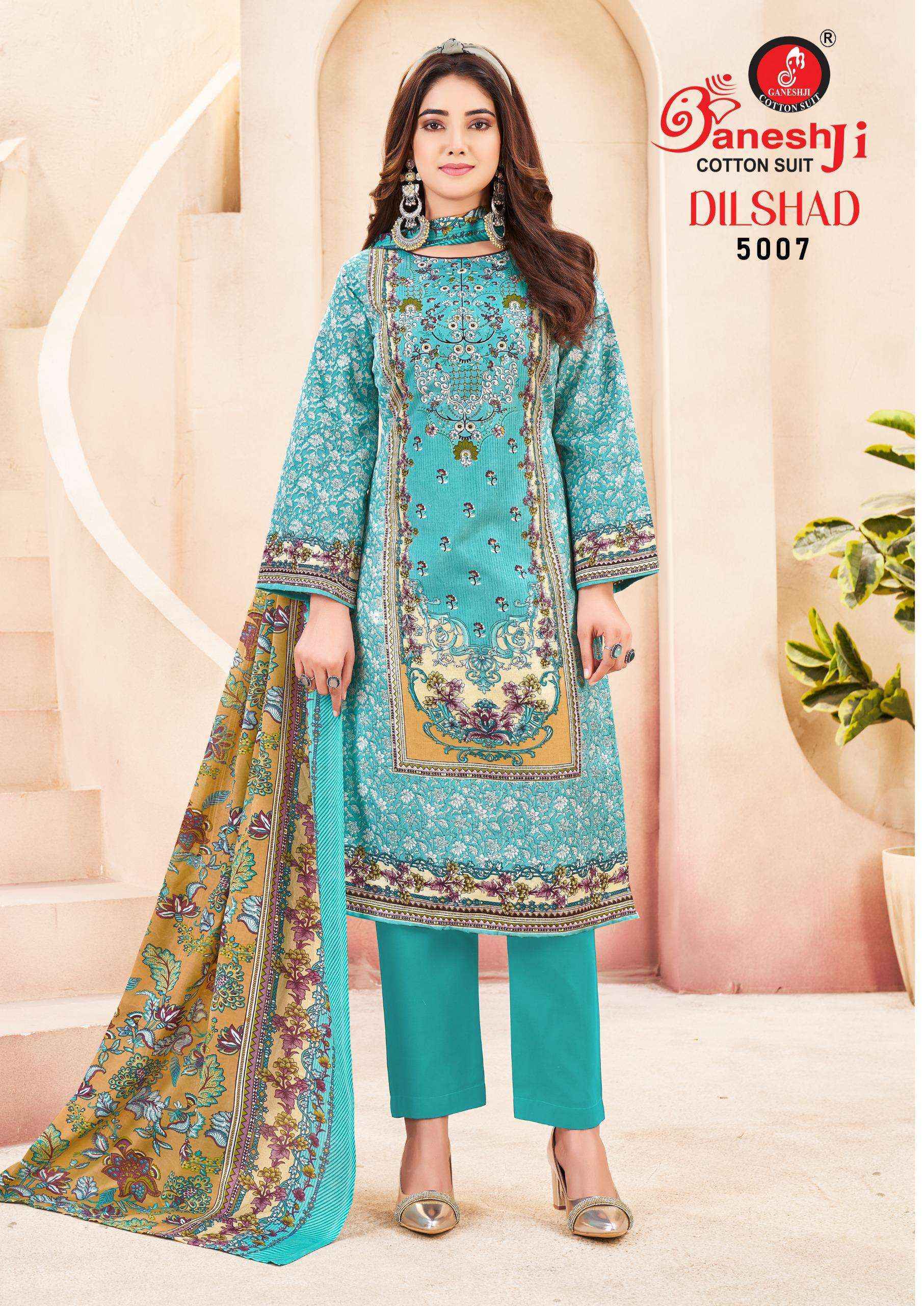 Ganesh Ji Dilshad Vol 5 Soft Cotton Dress Material Collection ( 8 Pcs Catalog )