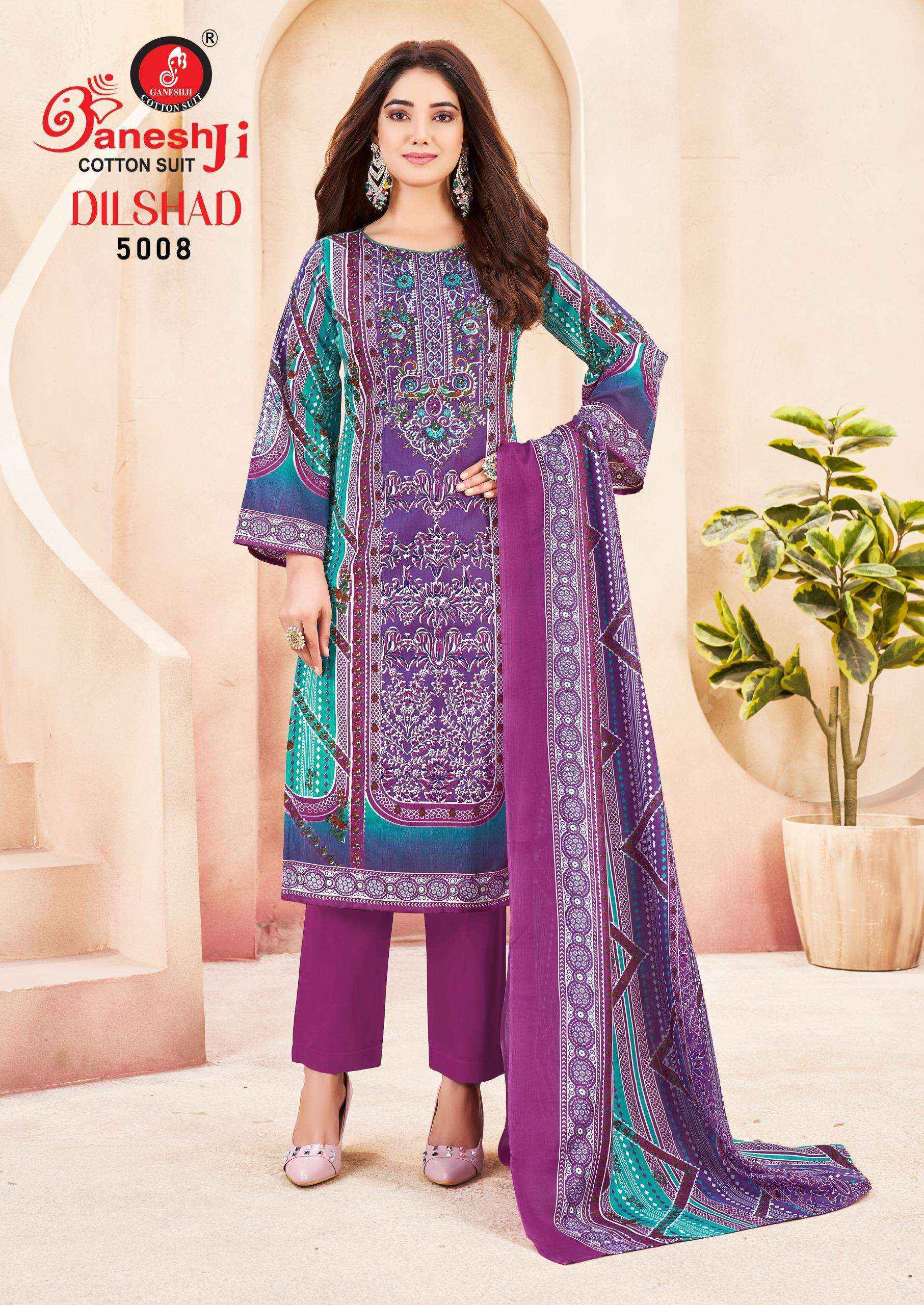 Ganesh Ji Dilshad Vol 5 Soft Cotton Dress Material Collection ( 8 Pcs Catalog )